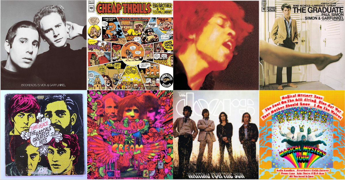 The 'Lucky 13' Number One Albums of 1968 - Best Classic Bands Development