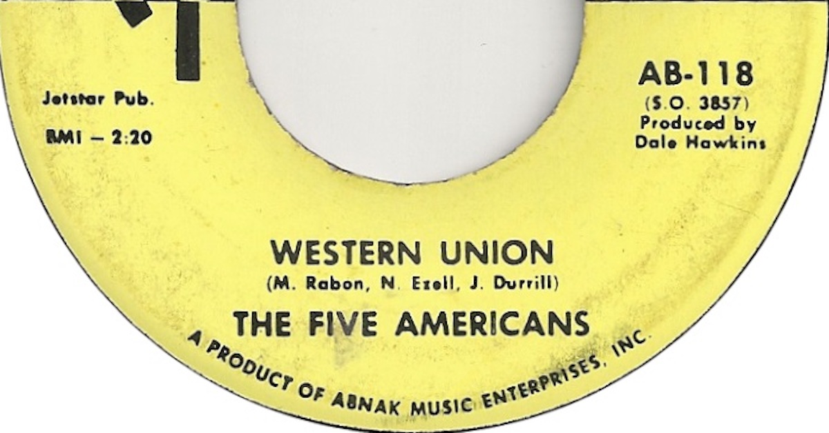 The Five Americans' Catchy Hit, 'western Union': Dit-da-dit-da-dit 